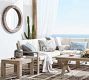 Indio Eucalyptus Square Outdoor Side Table (21")