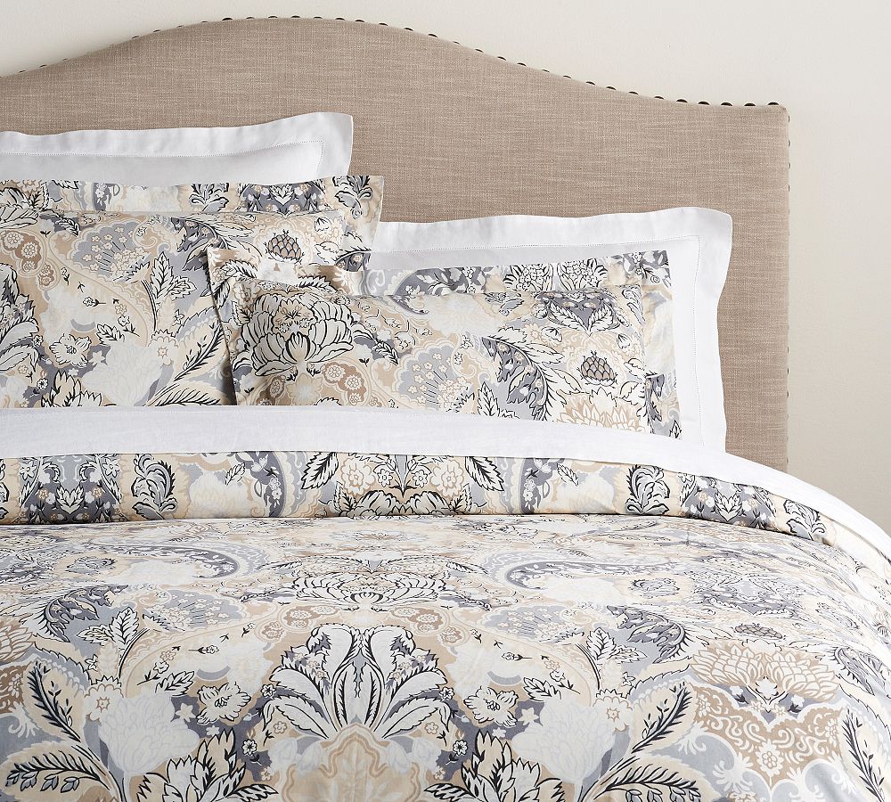 Celeste Damask Percale Duvet Cover thumbnail 3