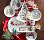 Christmas in the Country Stoneware Salad Plates - Mixed Set of 4