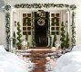 Faux Pine Ornament Wreath &amp; Garland