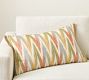 Kravet Ikat Fringe Lumbar Pillow Cover