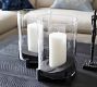 Brooks Cross Bar Hurricane Candle Holder