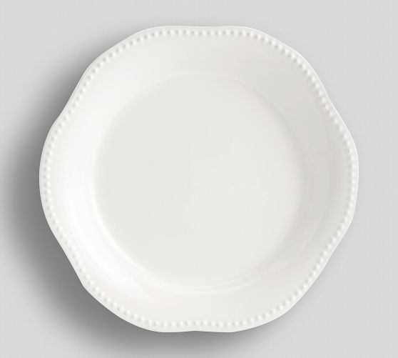 Emma Beaded Stoneware Serving Platter by Pottery Barn