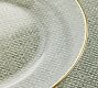 Etched Gold Rim Charger Plates