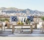 Indio Eucalyptus Square Outdoor Side Table (21")