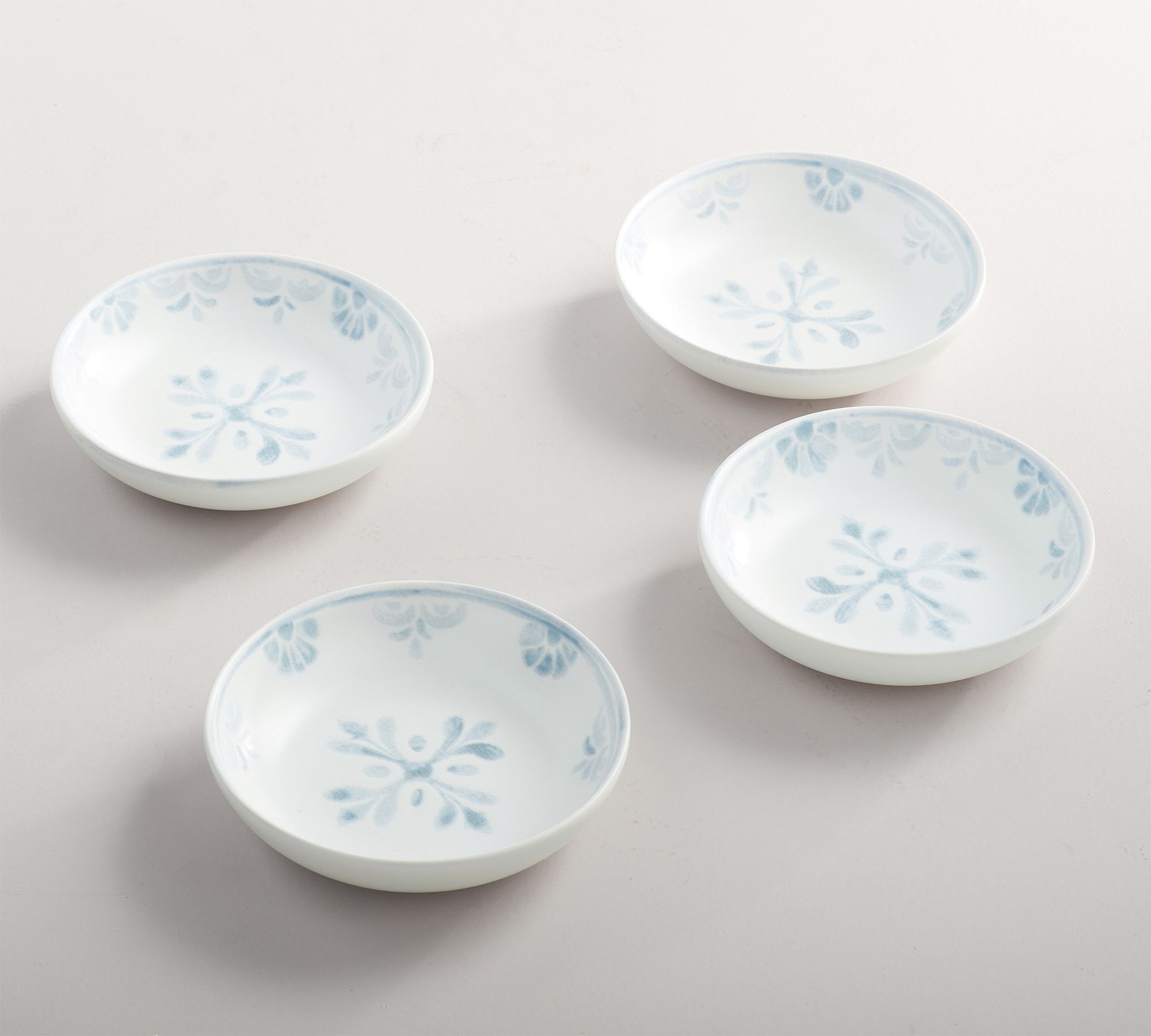 Chambray Tile Stoneware Dip Bowls - Set of 4