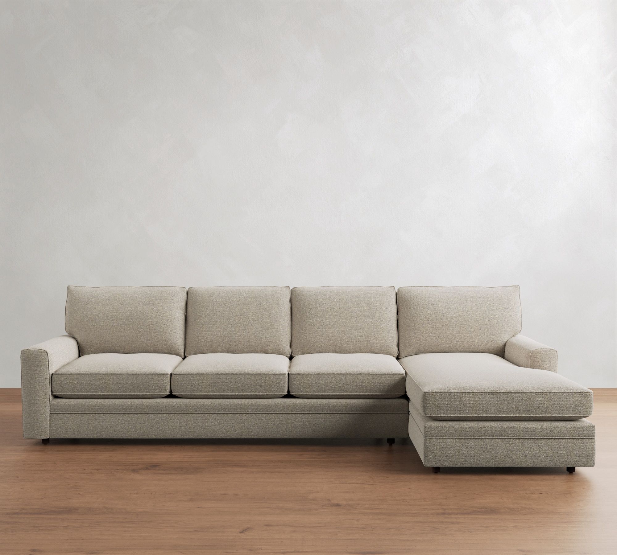 Pearce Square Arm Chaise Sectional (101"–141")