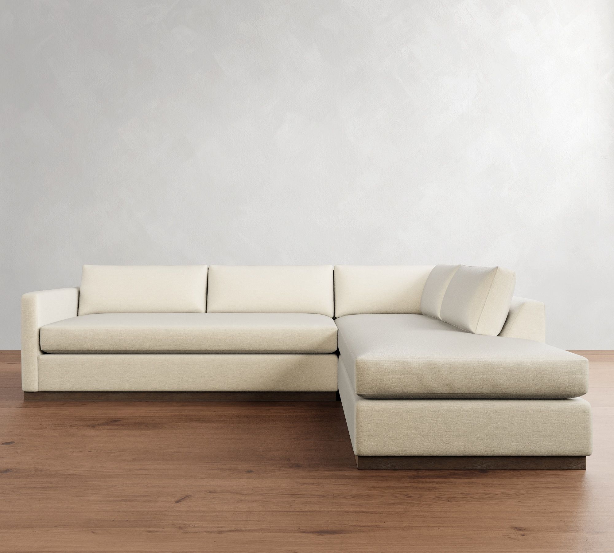 Carmel Slim Arm Wood Base Return Bumper Sectional (112"&ndash;124") - thumbnail 2