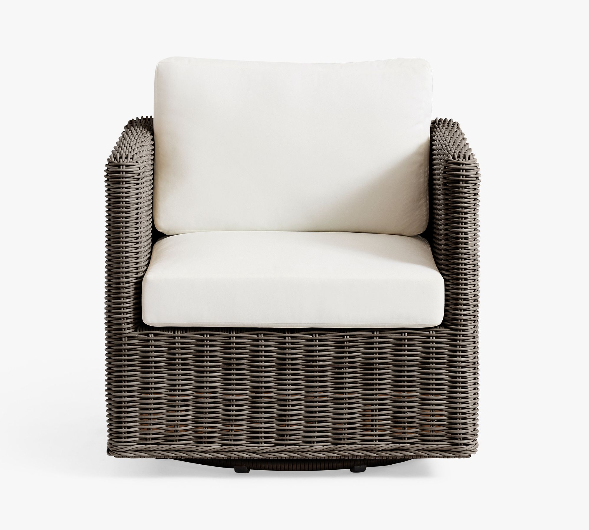 Huntington Slim Square Arm Swivel Outdoor Lounge Chair