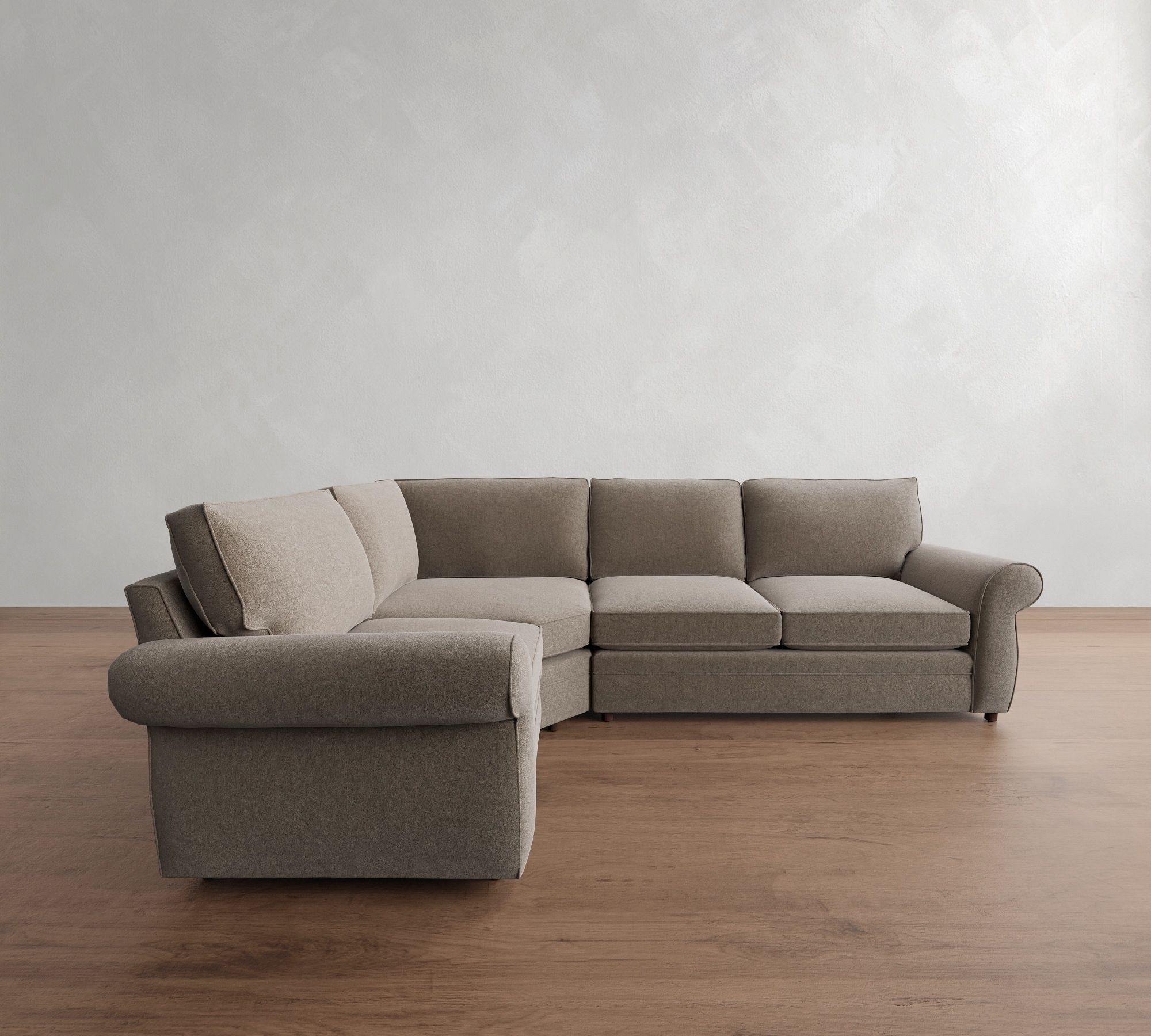 Pearce Roll Arm 3-Piece Wedge Sleeper Sectional (122") - thumbnail 5