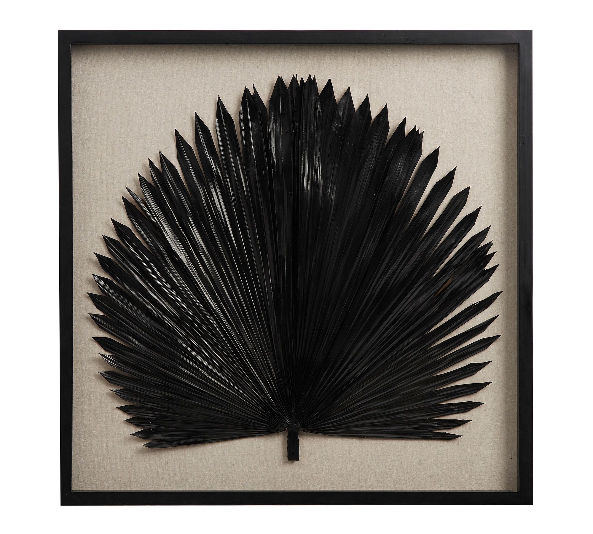 Palm Leaf Shadow Box Wall Art - thumbnail 2