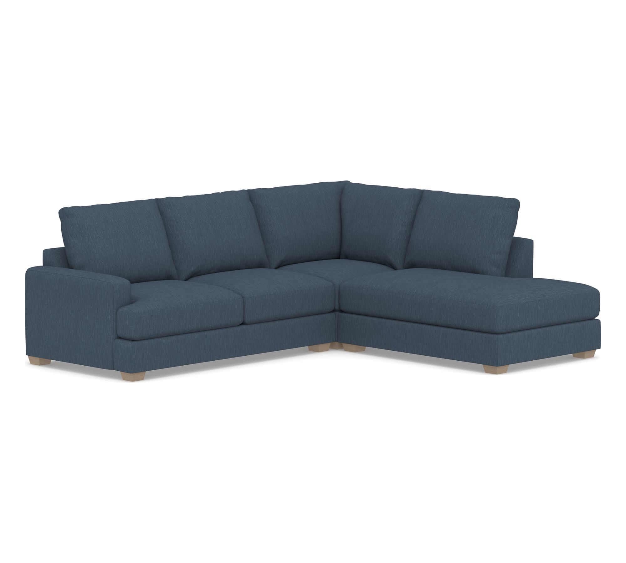 Canyon Square Arm 3-Piece Bumper Sectional (118")