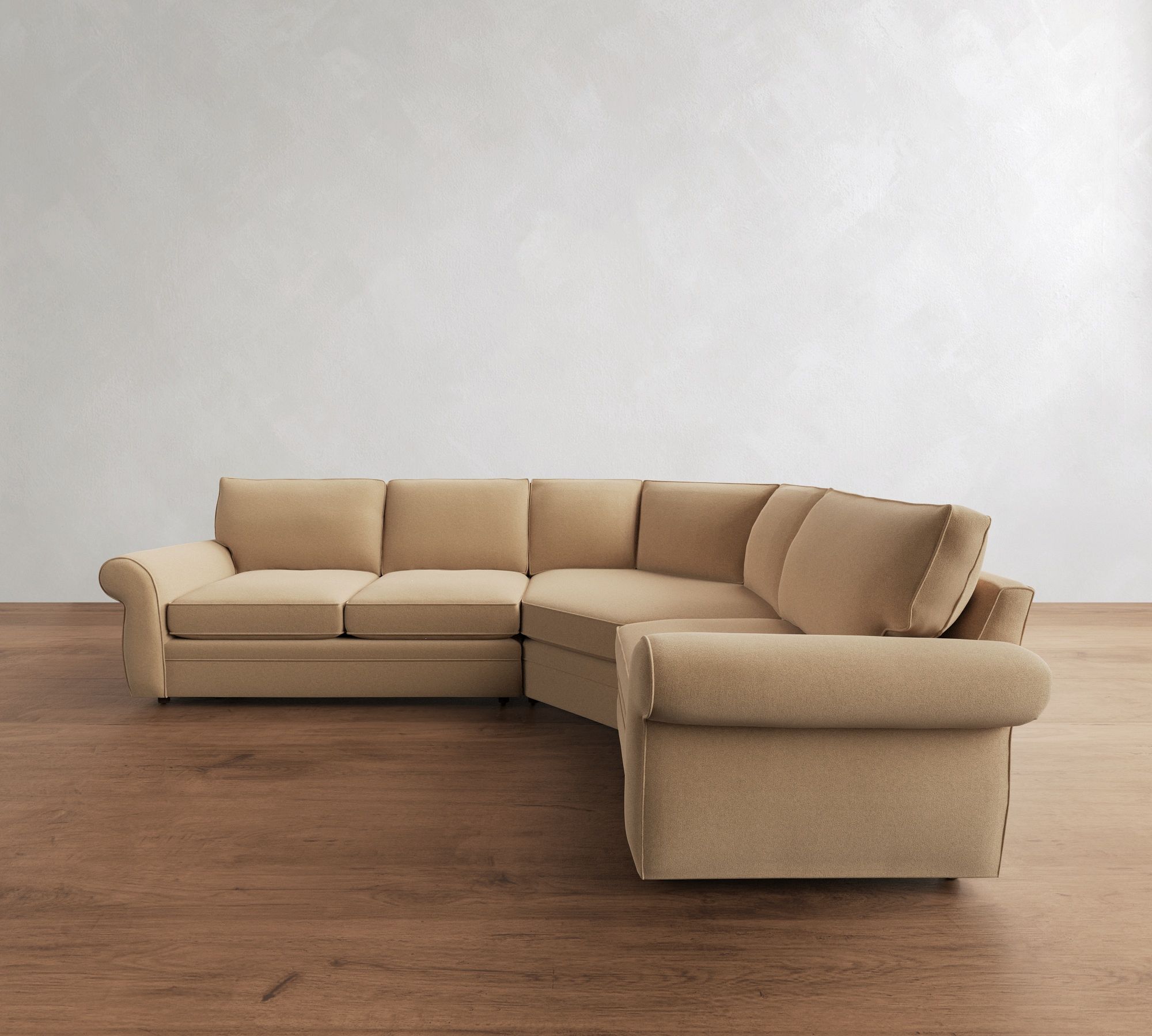 Pearce Roll Arm 3-Piece Wedge Sectional (122"–130") - thumbnail 8