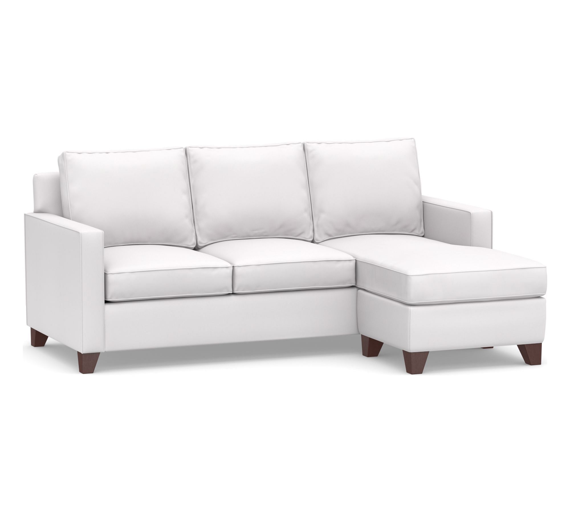 Cameron Square Arm Reversible Chaise Sleeper Sectional (89") - thumbnail 2
