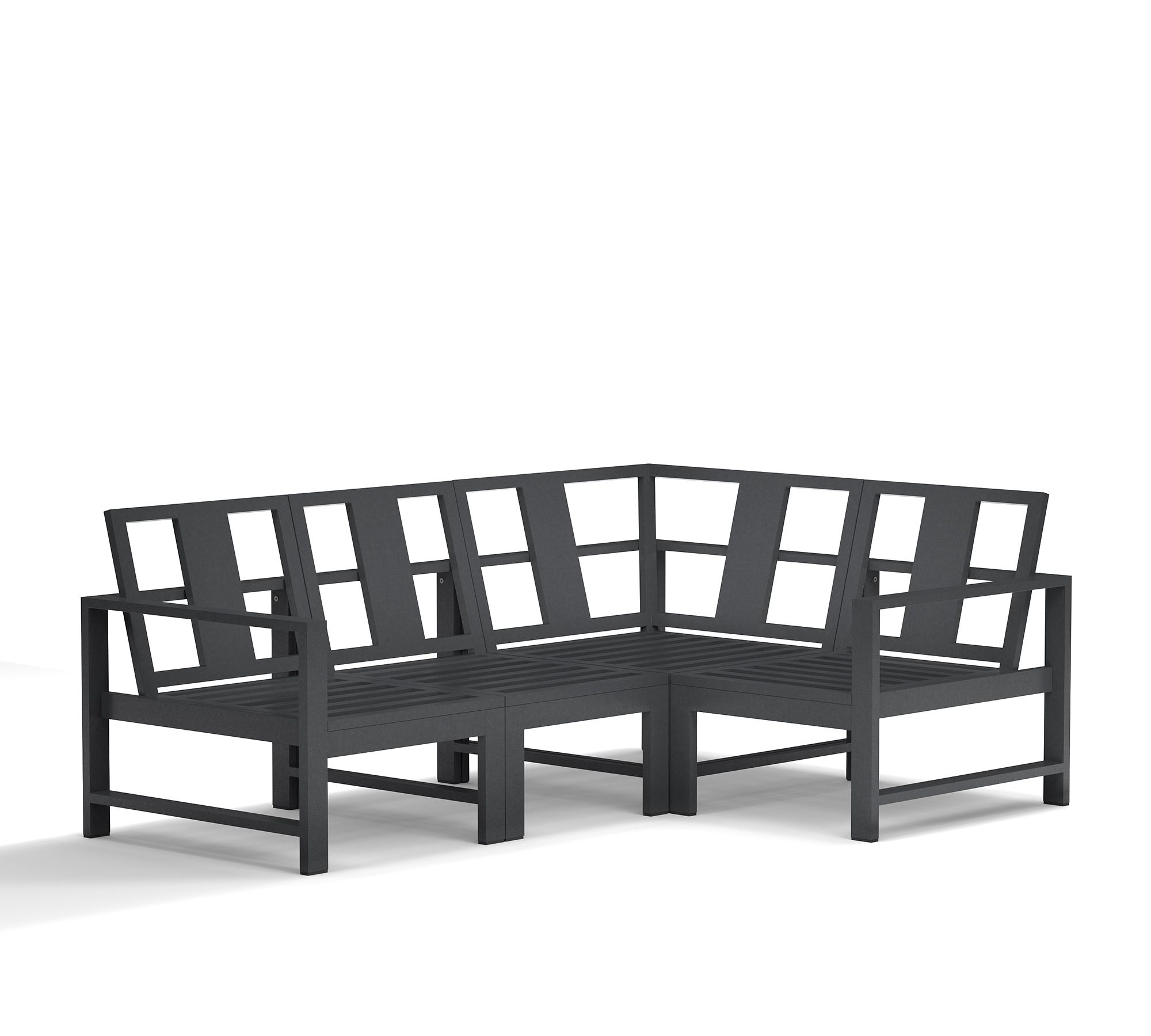 Indio Metal 4-Piece Outdoor Sectional (78")