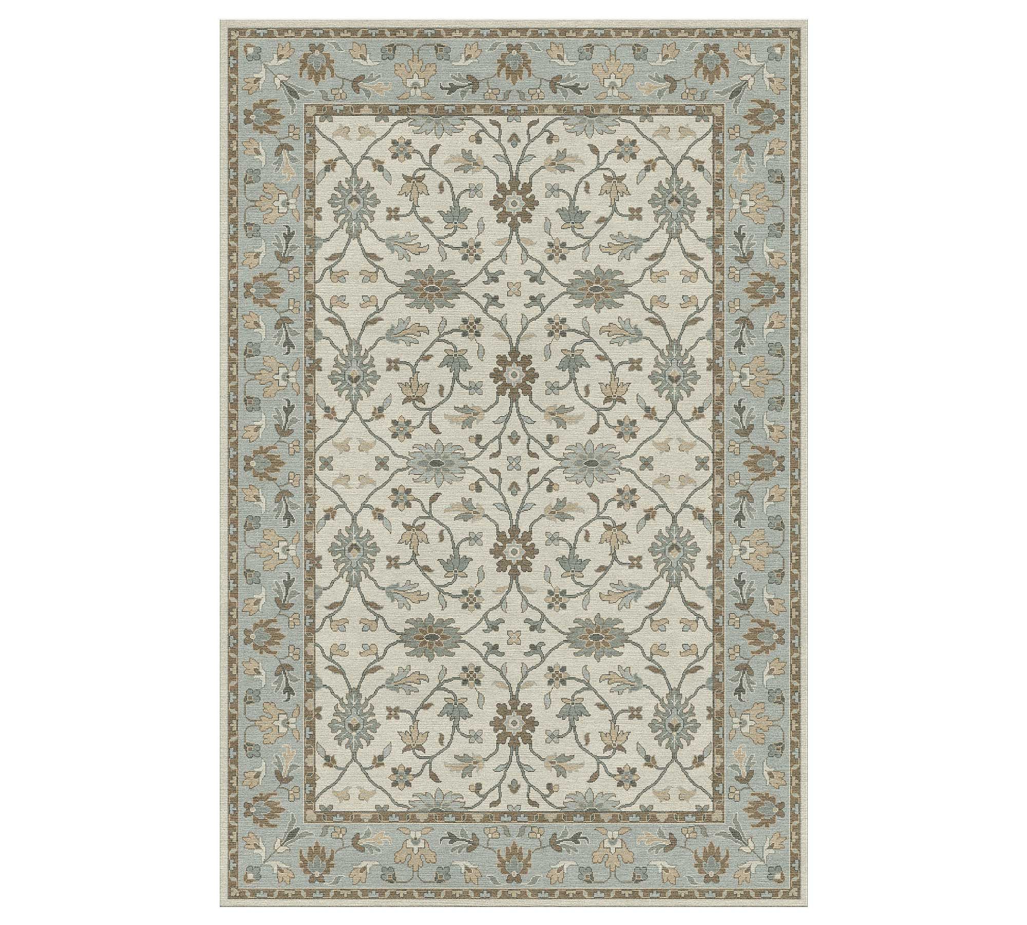 Custom Malika Hand-Tufted Wool Persian-Style Rug