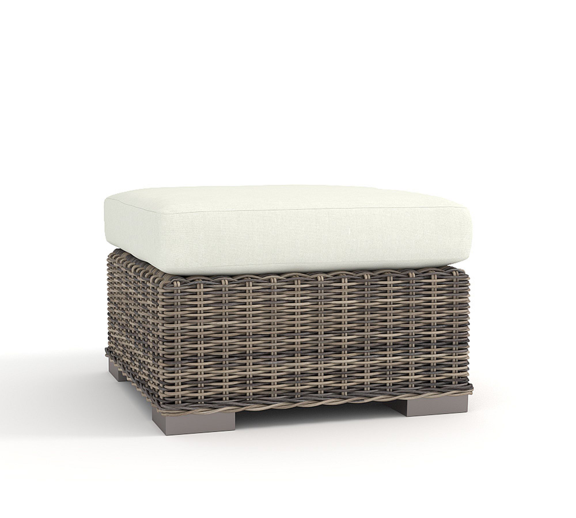 Huntington  Wicker Outdoor Ottoman (27")