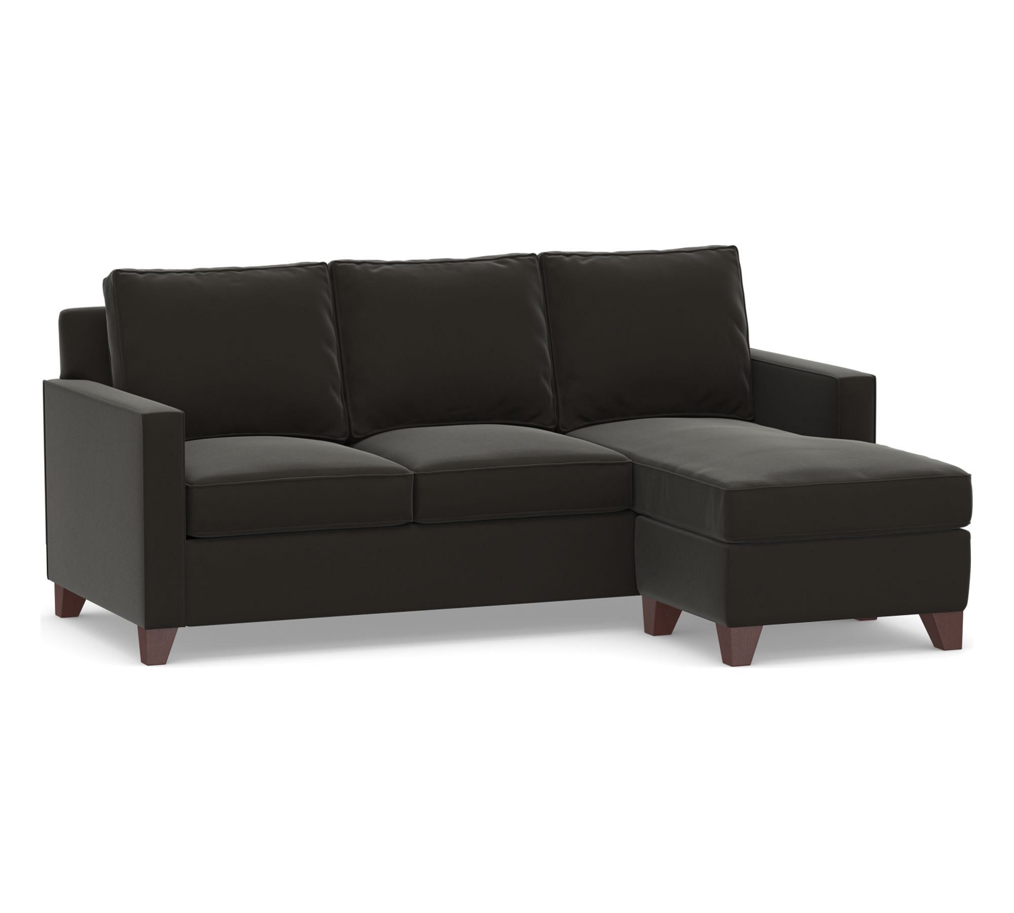 Cameron Square Arm Reversible Chaise Sleeper Sectional (89")