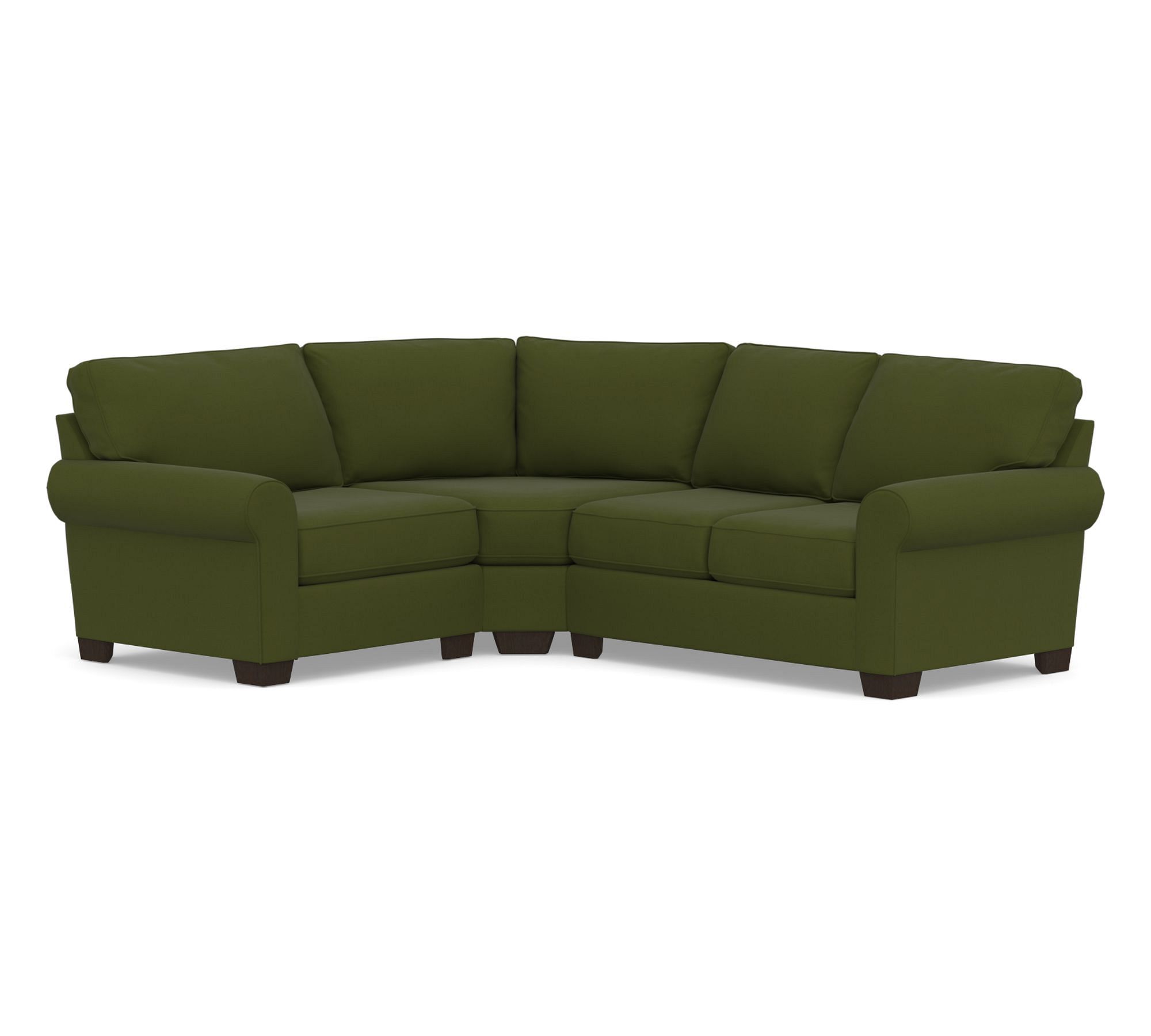 Buchanan Roll Arm 3-Piece Curved Wedge Sectional (100") - thumbnail 3