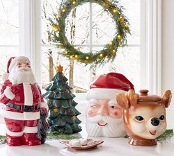 Cheeky Santa Cookie Jar