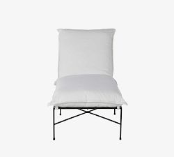 Blithdale Metal Outdoor Single Chaise Lounge with Wheels