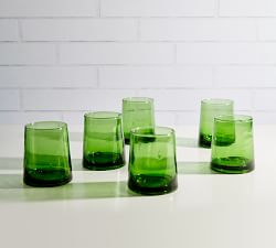 Moroccan Handcrafted Recycled Tumblers - Set of 6