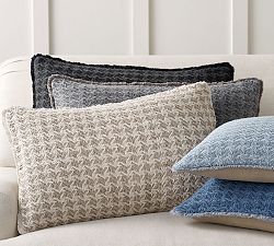 Fenton Two Toned Lumbar Pillow Cover