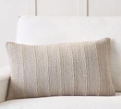 Relaxed Striped Lumbar Pillow Cover