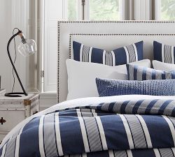 Cade Reversible Stripe Cotton Duvet Cover &amp; Shams