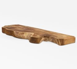 Live Edge Teak Shelf (12"-24")