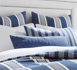 Cade Reversible Stripe Cotton Duvet Cover &amp; Shams
