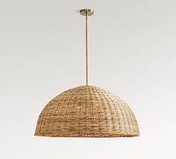 Open Box: Marion Woven Dome Pendant (34"Dia) - Natural