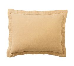 Open Box: Belgian Flax Linen Sham, Standard - Set of 3 - Harvest Gold