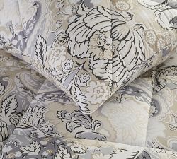 Celeste Damask Percale Comforter Sham