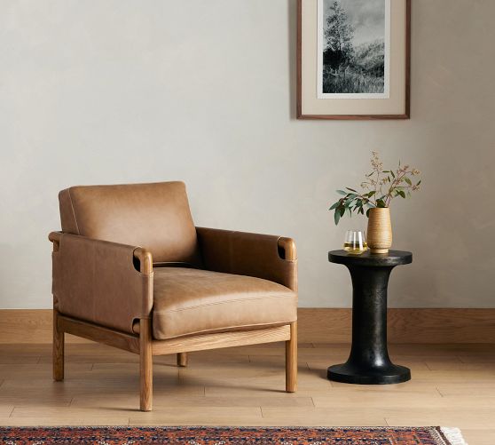 Thompson Leather Chair by Pottery Barn