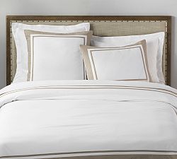 Open Box: Parker Organic Percale Duvet, Twin/Twin XL - Simply Taupe