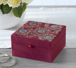 Embroidered Jewelry Box