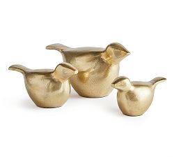 Brass Decorative Birds - Set of 3