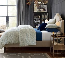 Samantha Damask Sateen Duvet Cover