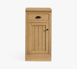 Open Box: Aubrey Modular Media Cabinet Door Base, Left (18"W x 36"H) - Seadrift