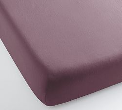 Open Box: Belgian Flax Linen Fitted Sheet, King - Fig