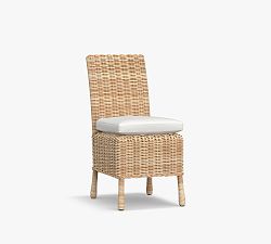 Open Box: Huntington Outdoor Dining Chair with Cushion Cover - High Performance Natural, Natural