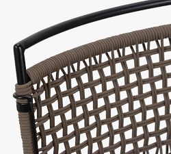 Perkins Metal &amp; Rope Outdoor Dining Chair - Set of 2
