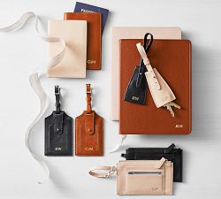 Peyton Leather Travel Accessories - Blush