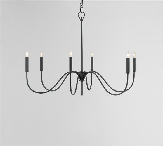 Woodhouse Iron Chandelier (34"-58") by Pottery Barn