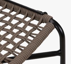 Perkins Metal &amp; Rope Outdoor Dining Chair - Set of 2