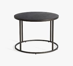 Open Box: Duke Round Nesting Coffee Table, Small (23"Diam.) - Antique Bronze