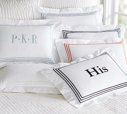 Grand Embroidered 200-Thread-Count Boudoir Pillow Cover