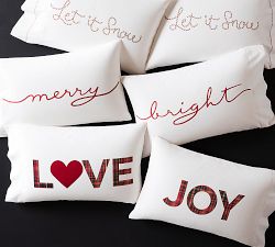 Merry &amp; Bright Organic Cotton Pillowcases - Set of 2