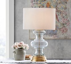 Jasmine Glass Table Lamp (29")